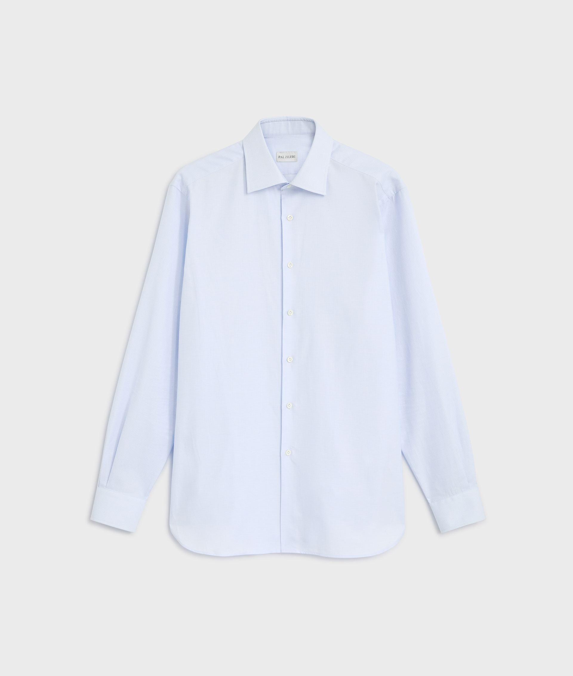 light blue shirt with milano collar regular fit in cotton - Shirts - Pal Zileri | Official Website