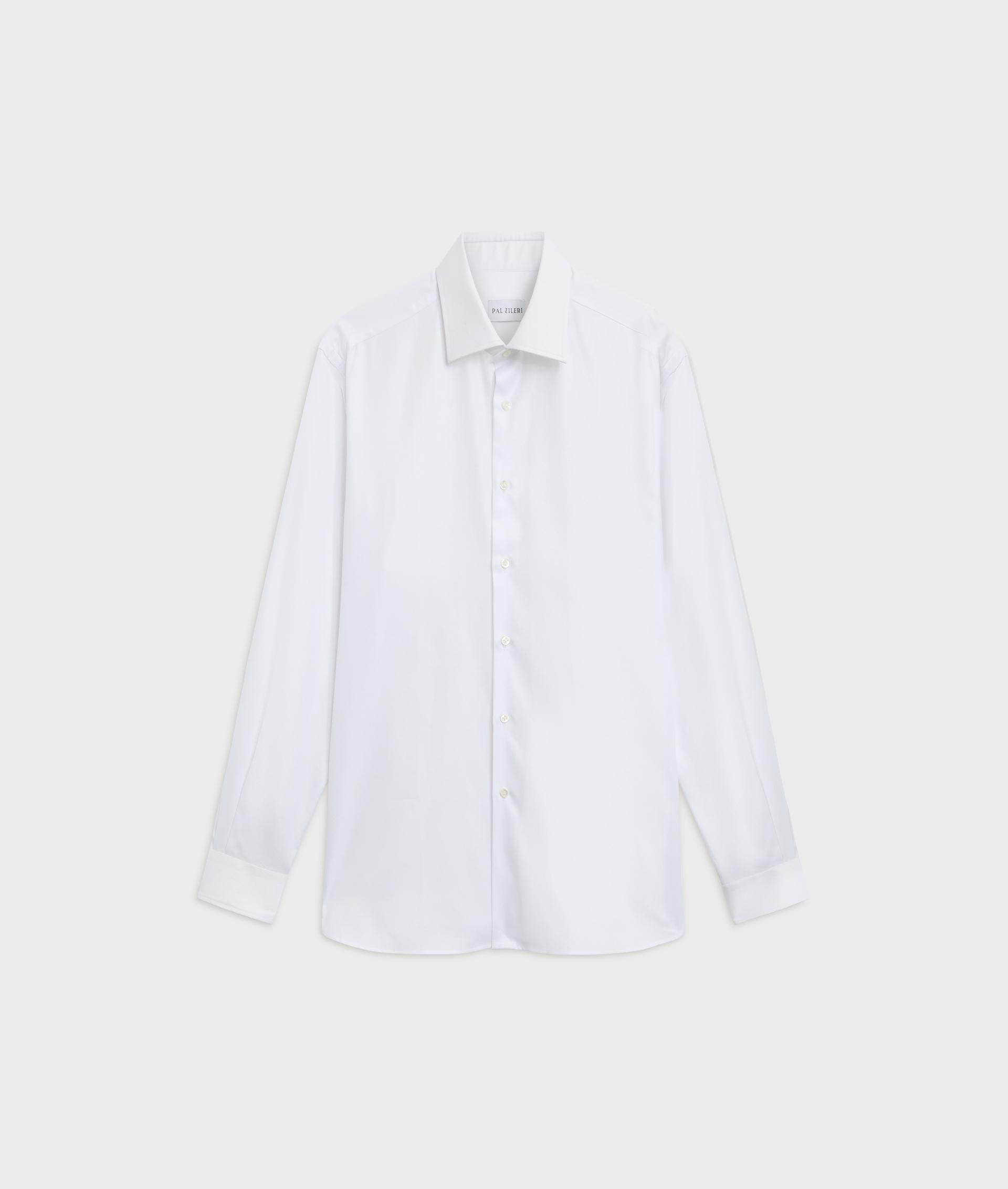 white milano collar regular fit shirt in cotton - Shirts - Pal Zileri | Official Website