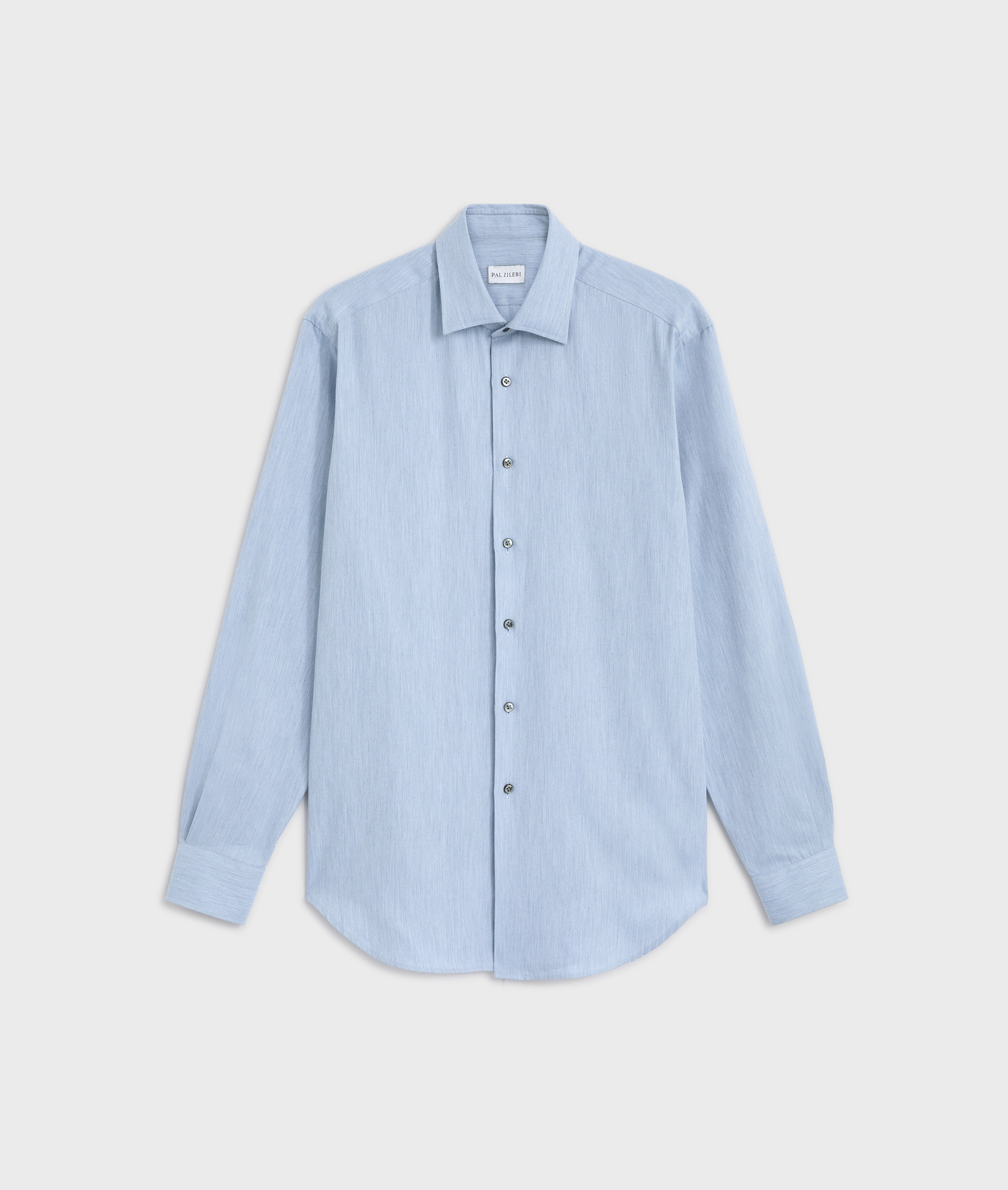 camicia collo milano regular fit in cotone azzurro - Pal Zileri | Official Website