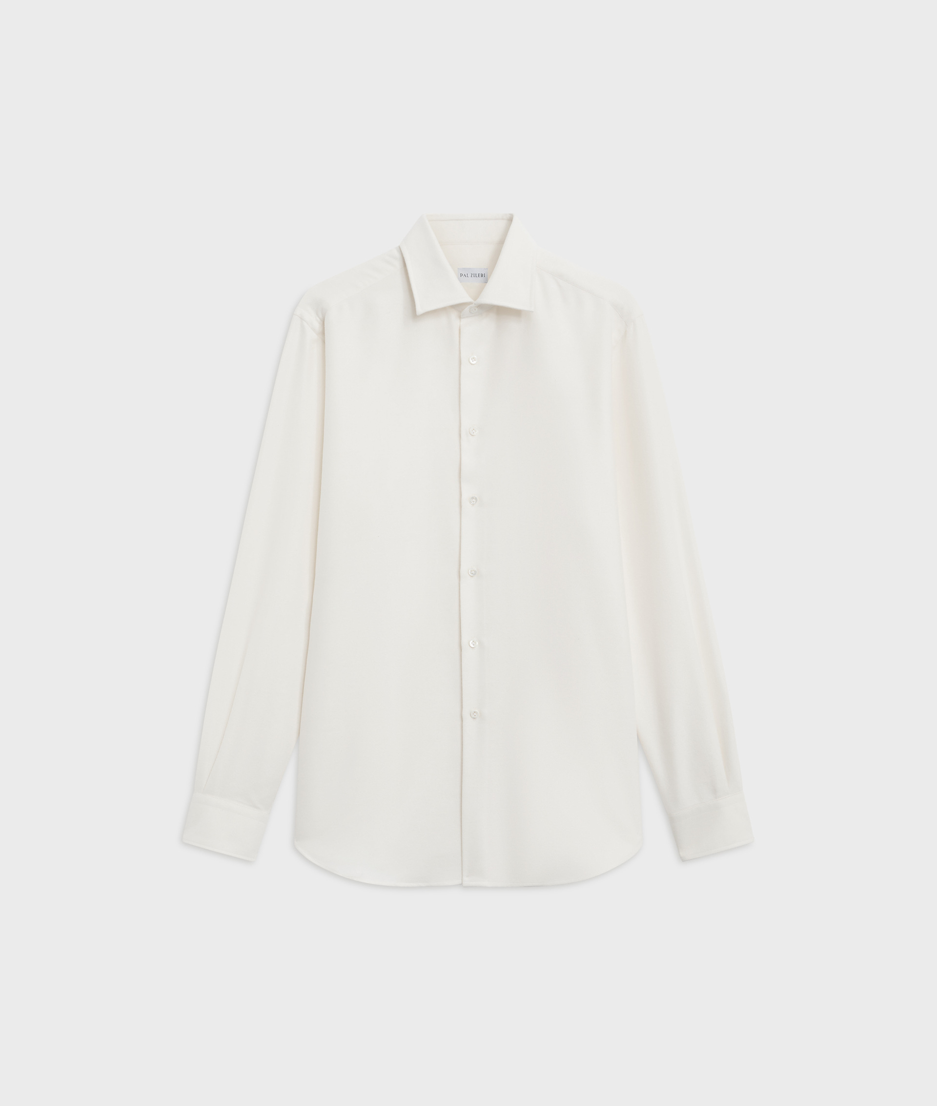 shirt milano collar regular fit in cotton and modal white | Pal Zileri