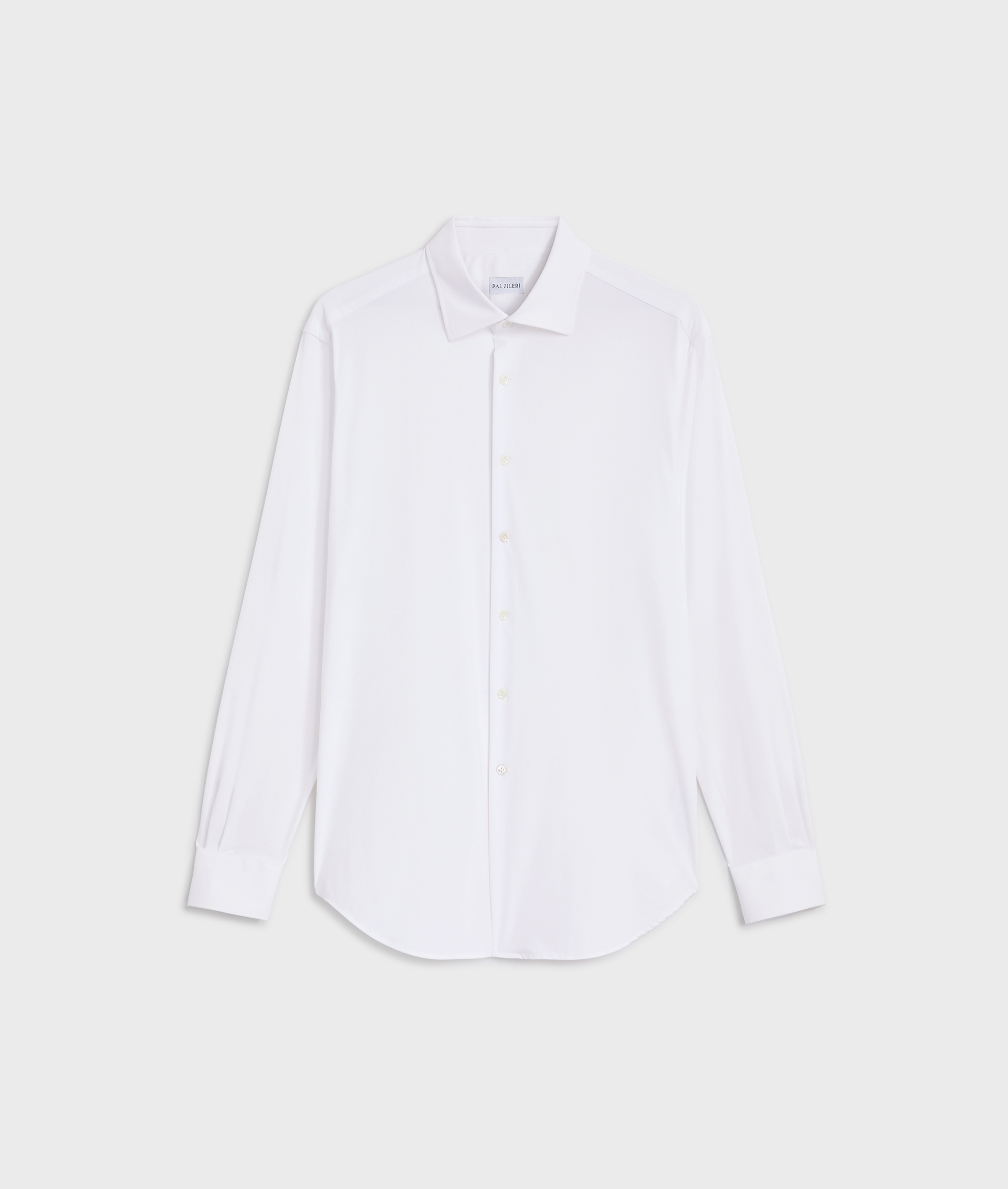 camicia collo milano regular fit in elastane e nylon bianco - Pal Zileri | Official Website