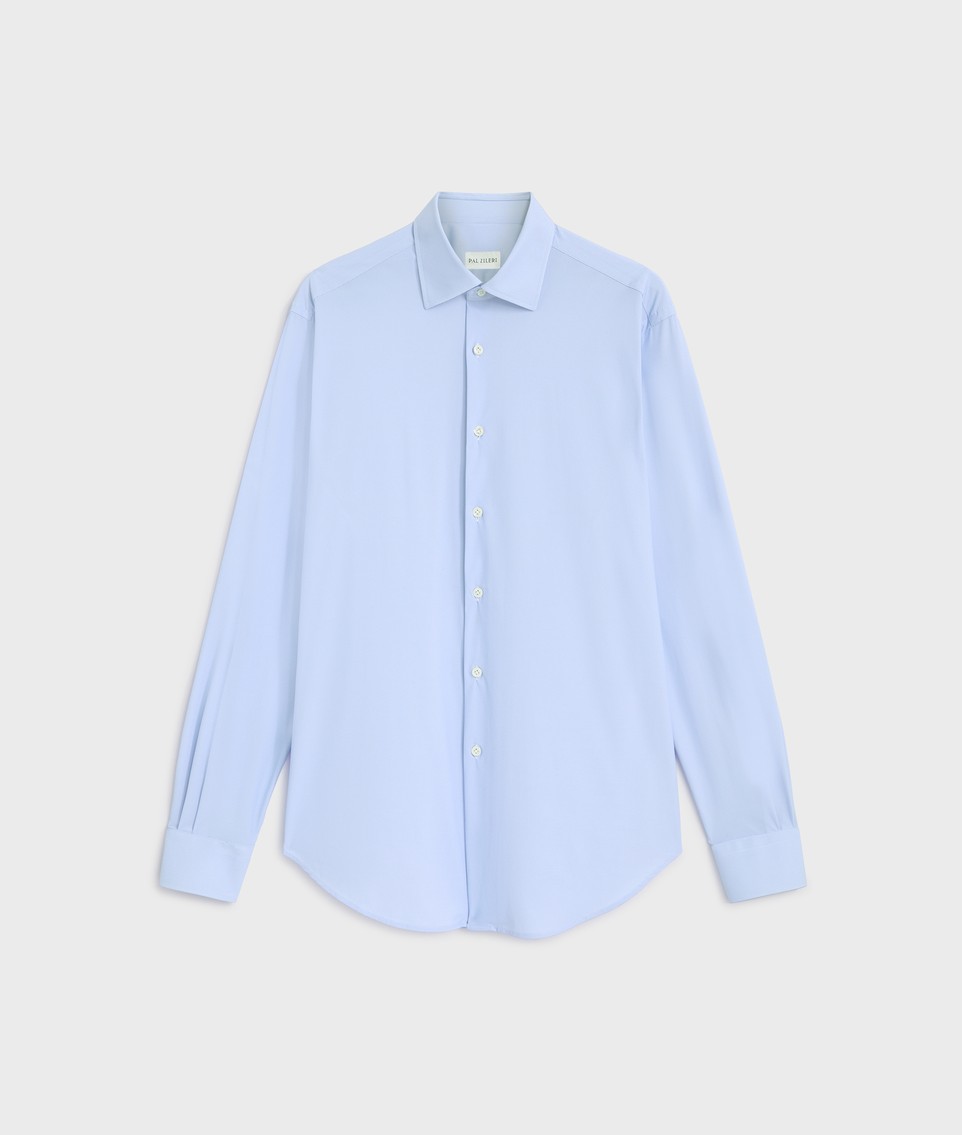 camicia collo milano regular fit in elastane e nylon azzurro - Pal Zileri | Official Website