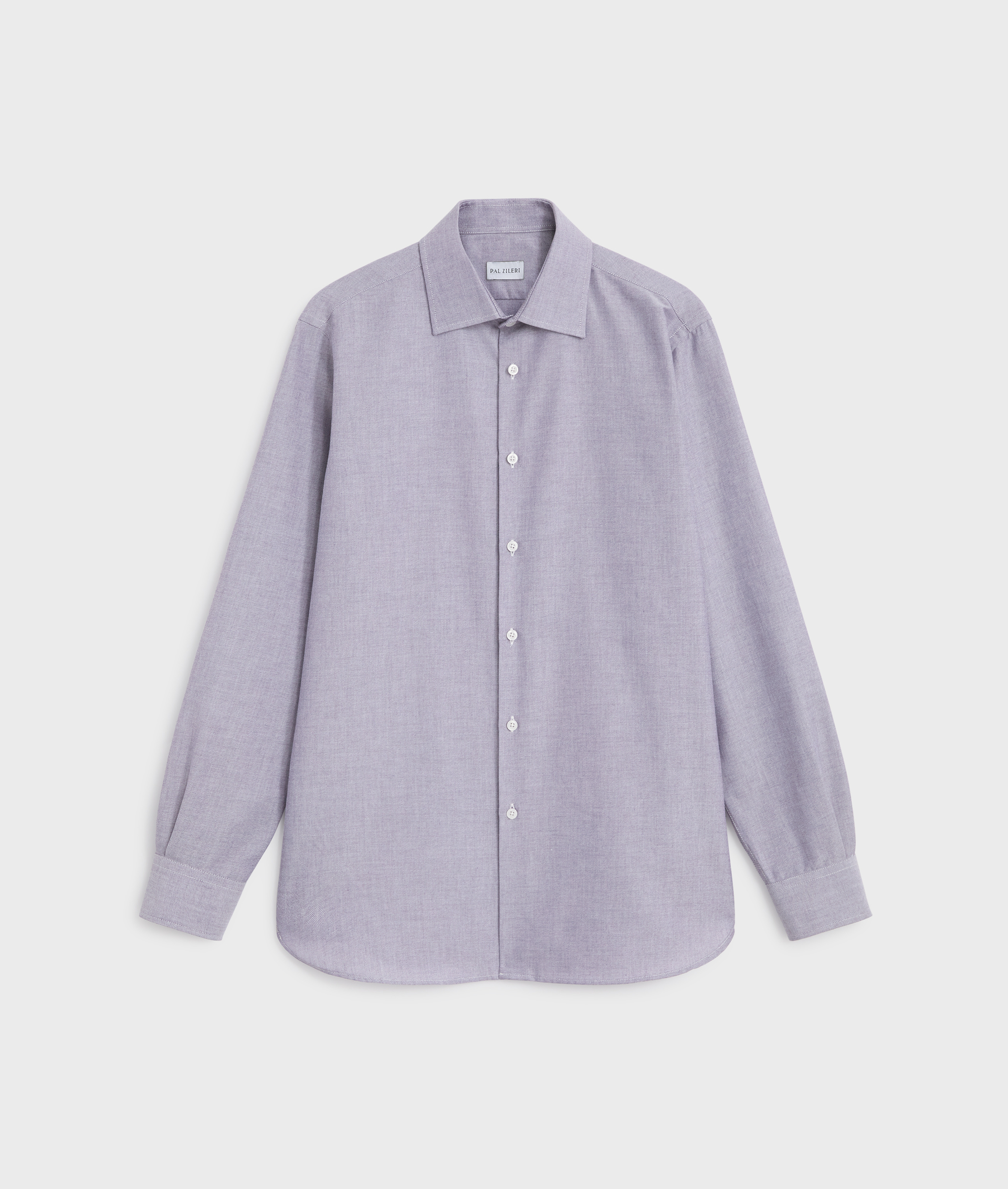 shirt milano collar regular fit in cotton purple - Pal Zileri | Official Website