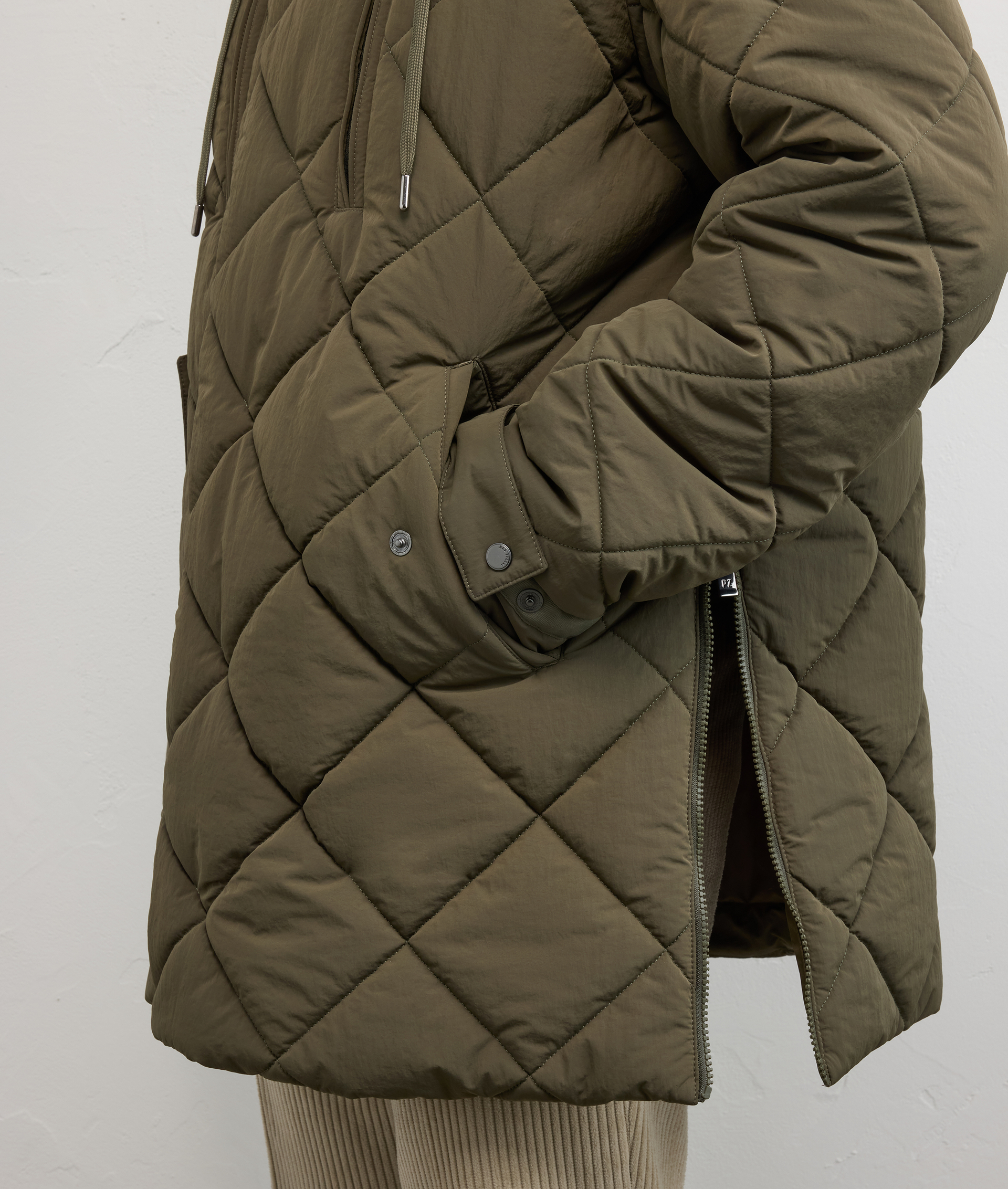 green quilted parka regular fit in nylon - Pal Zileri | Official Website