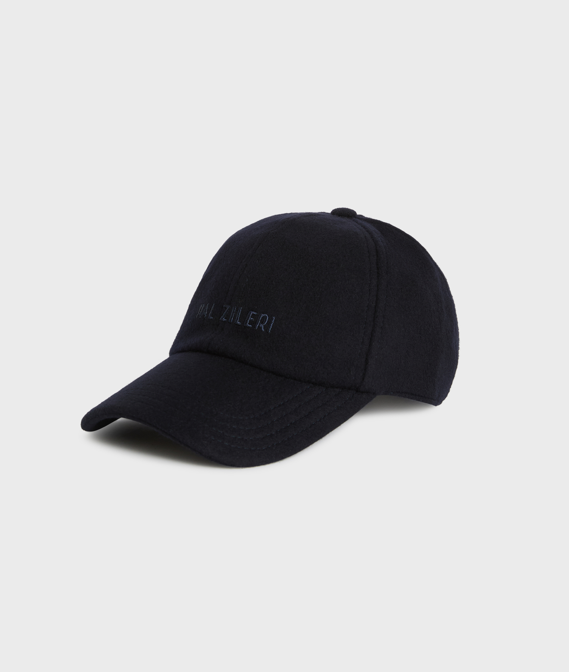 navy blue regular fit baseball cap in wool with front logo - Pal Zileri | Official Website