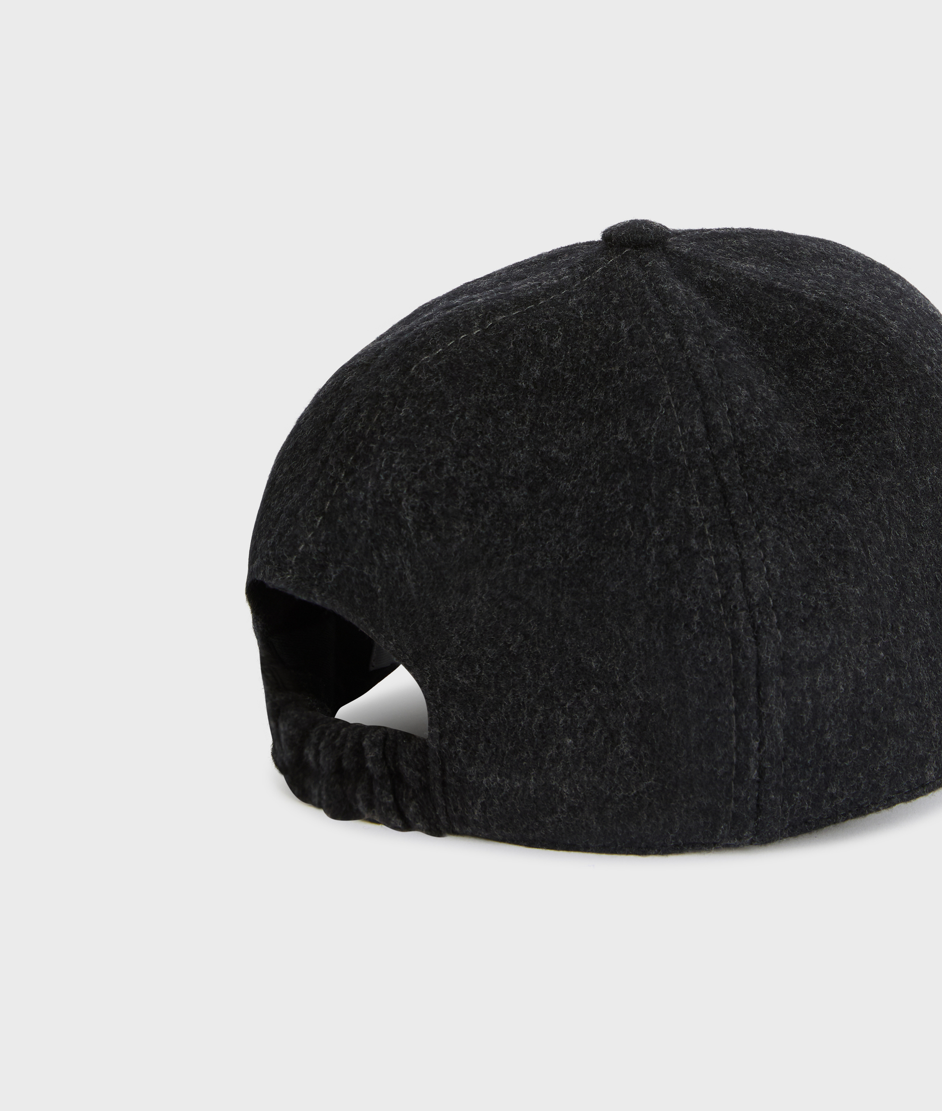 dark grey regular fit baseball cap in wool with front logo - Pal Zileri | Official Website
