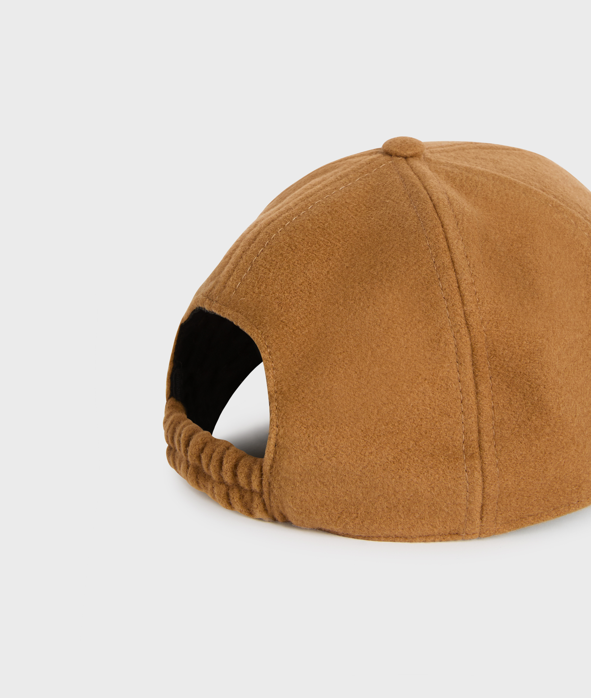 brown regular fit baseball cap in wool with front logo - Pal Zileri | Official Website