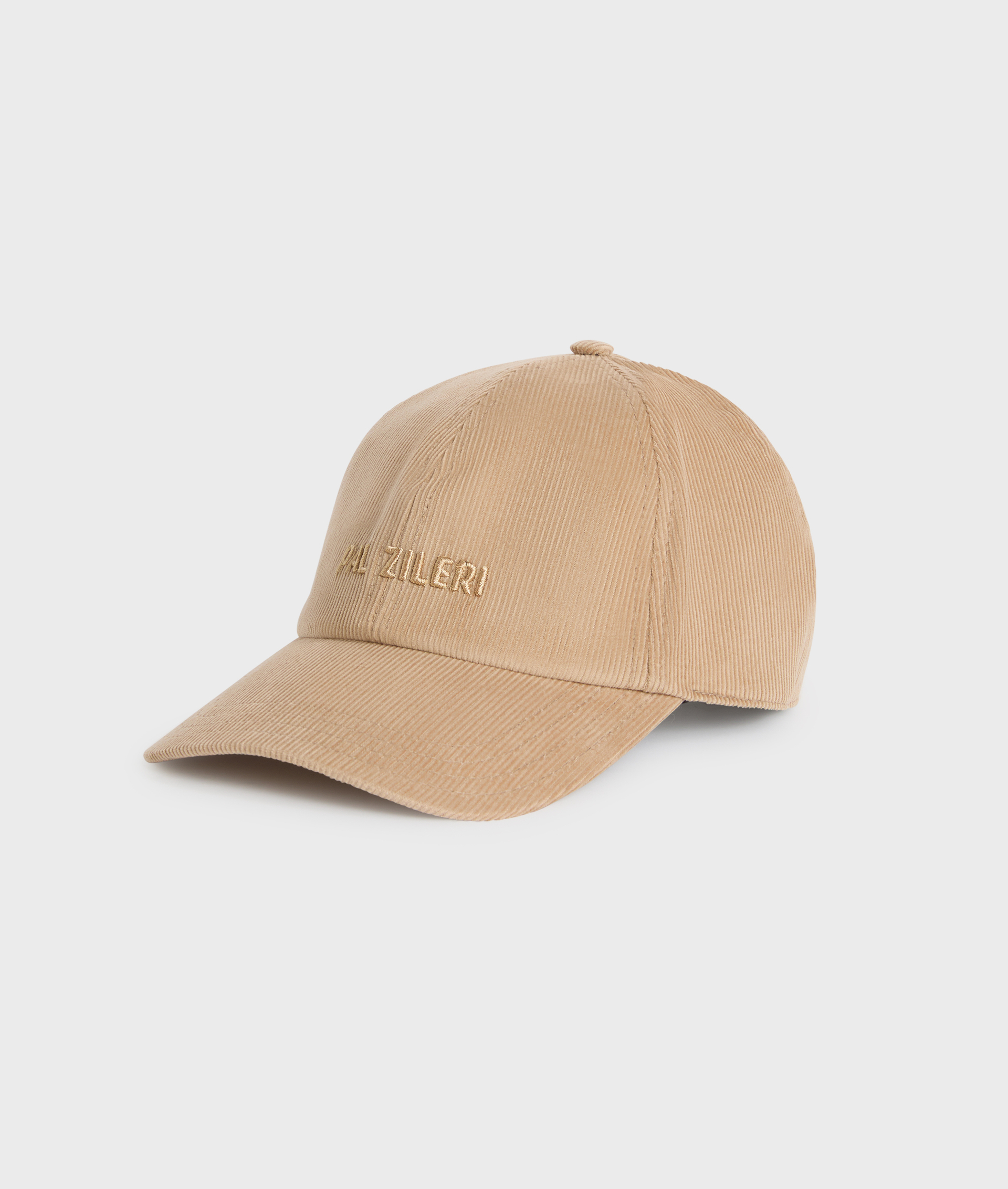 berretto da baseball con logo sul fronte regular fit in cotone marrone chiaro - Pal Zileri | Official Website
