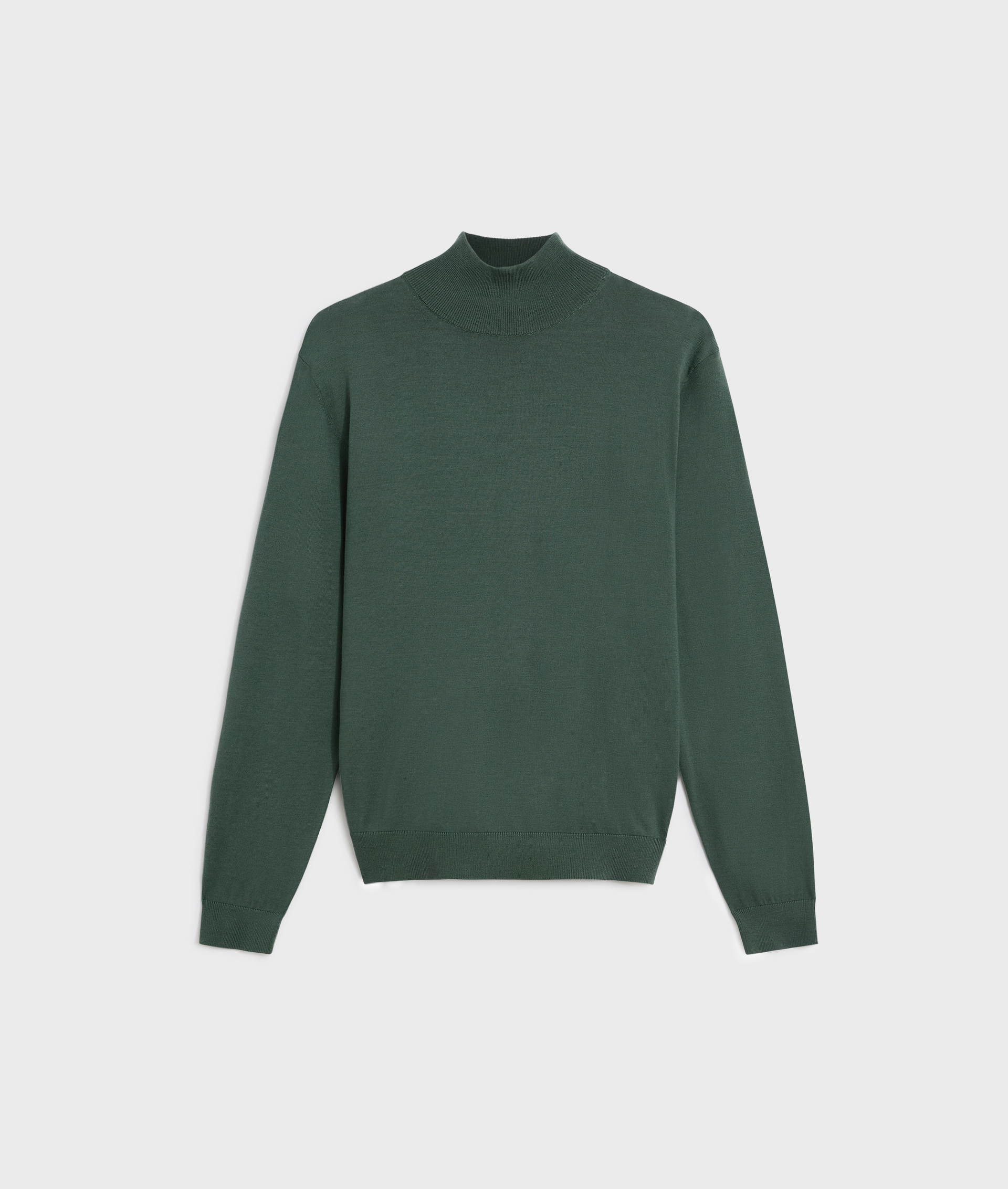 green turtleneck in effortless wool regular fit | Pal Zileri