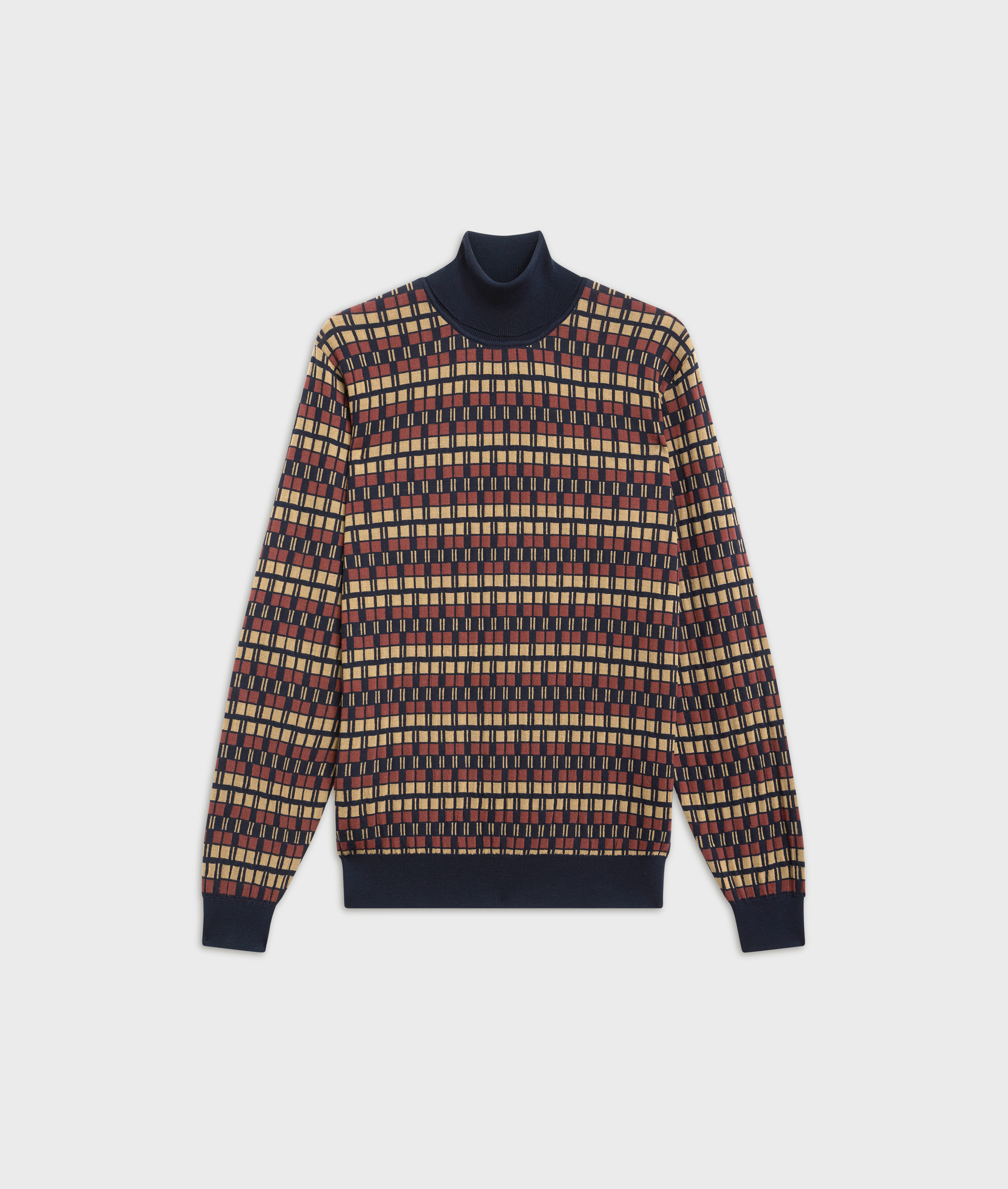 camel wool regular fit turtleneck | Pal Zileri