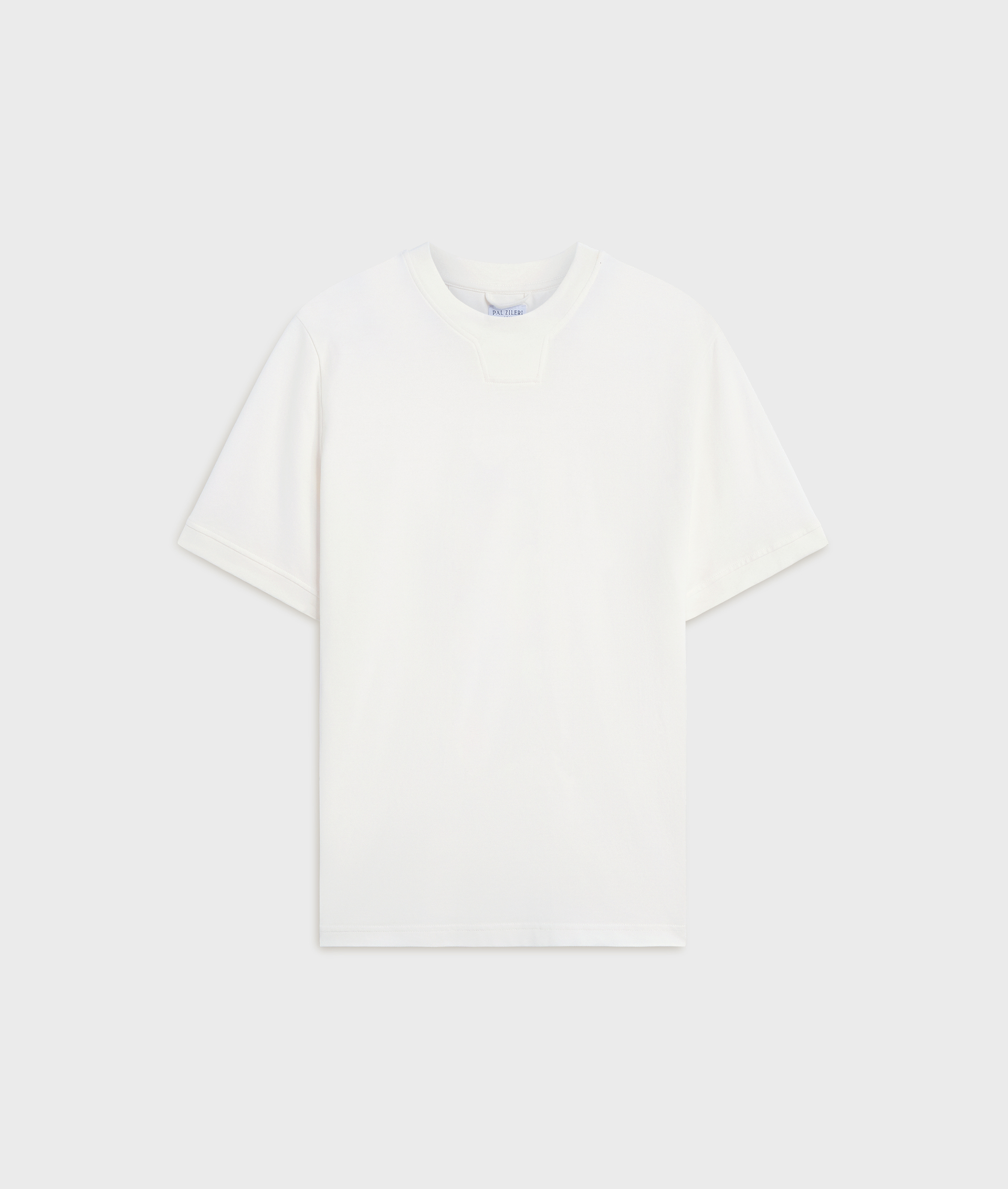 t-shirt in cotone piquet bianco - T-Shirts e Polo - Pal Zileri | Official Website