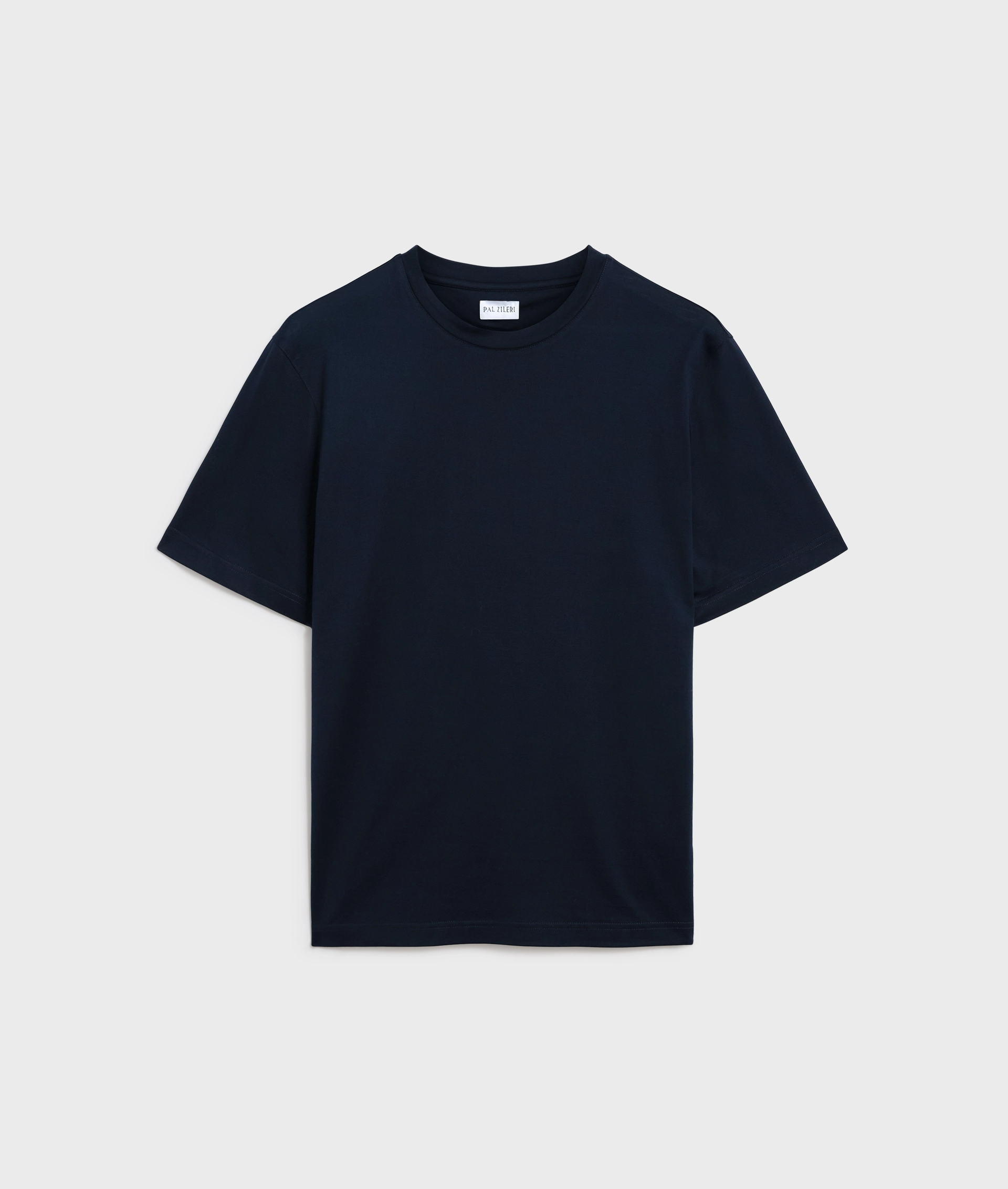 t-shirt in cotone mercerizzato regular fit blu navy - T-Shirts e Polo - Pal Zileri | Official Website