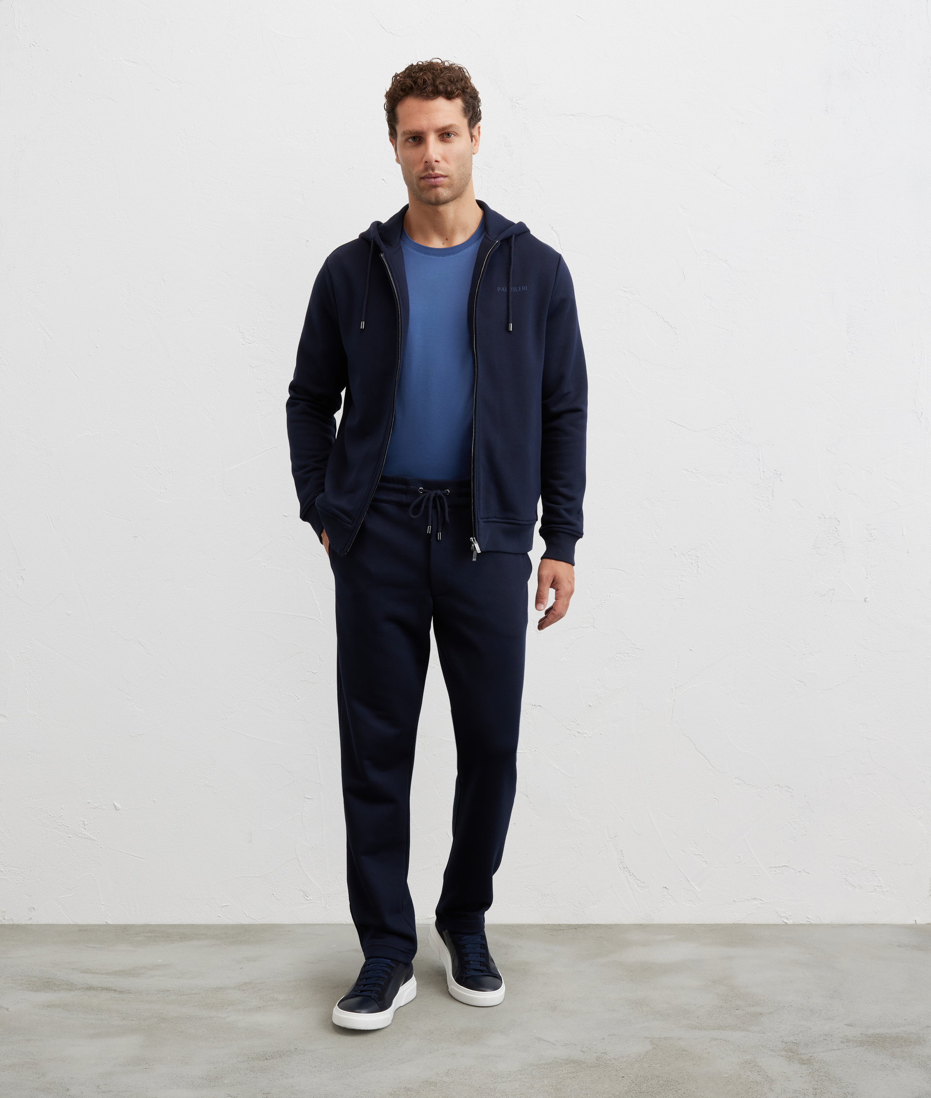 t-shirt in cotone mercerizzato regular fit azzurro - T-Shirts e Polo - Pal Zileri | Official Website