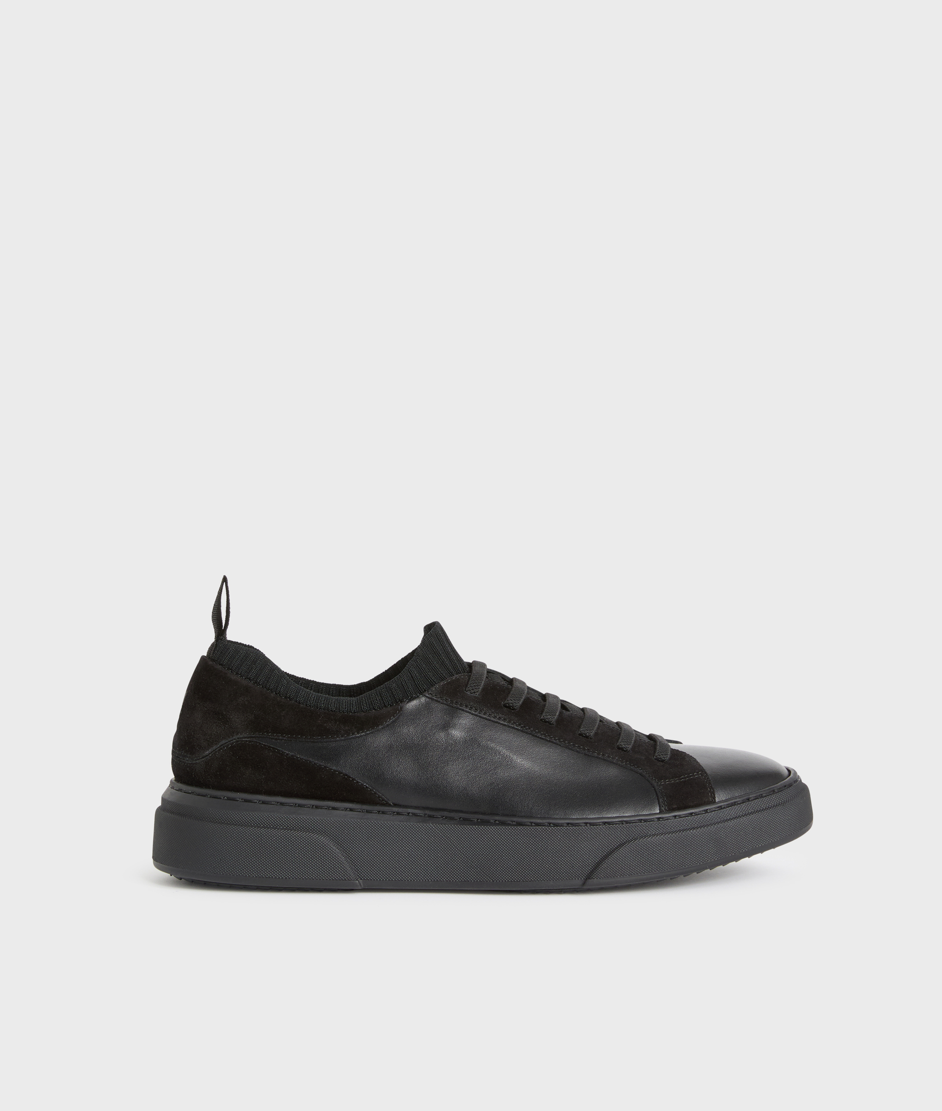 sneakers con calzino elastico in pelle di vitello nero - Pal Zileri | Official Website