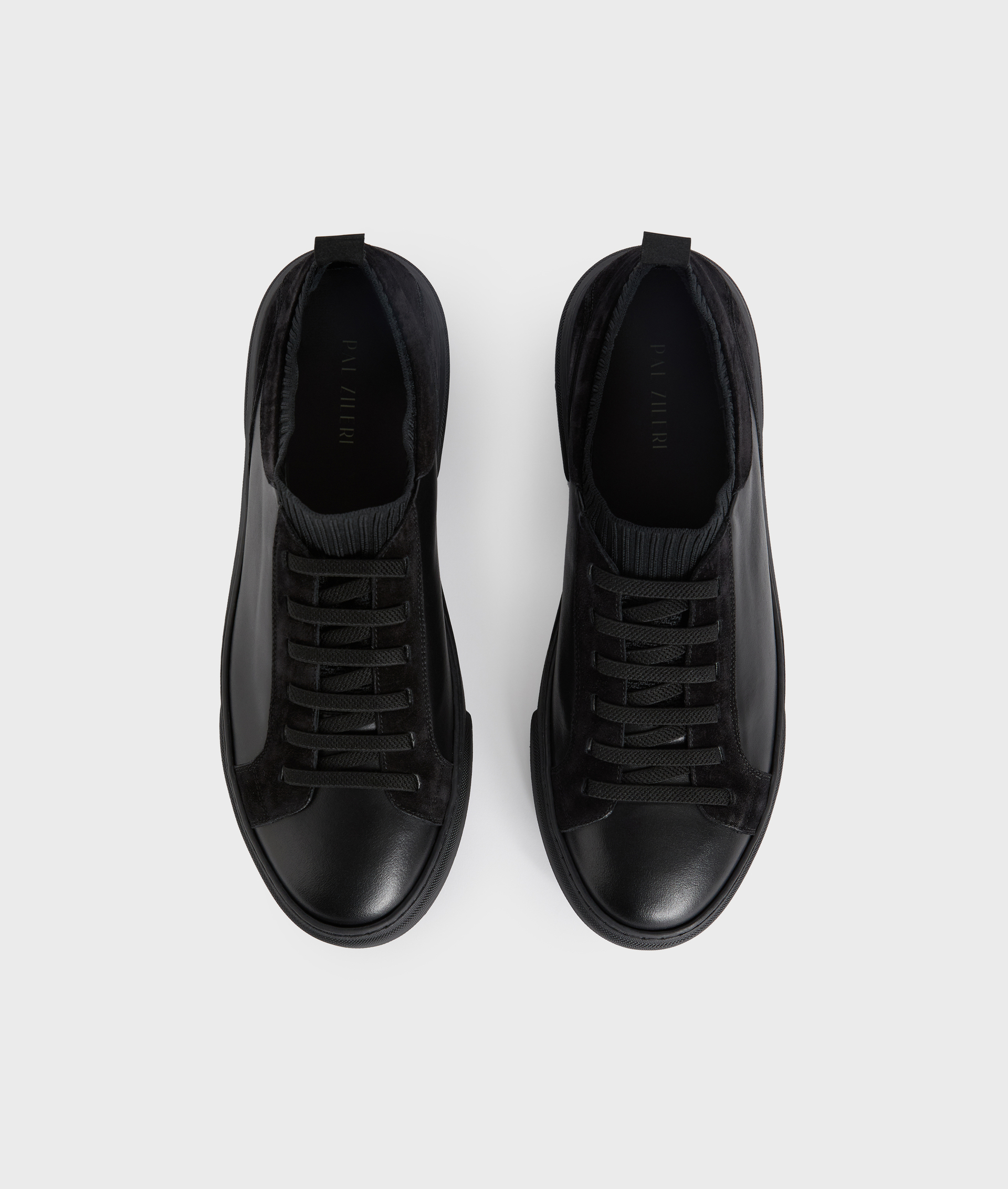 sneakers con calzino elastico in pelle di vitello nero - Pal Zileri | Official Website