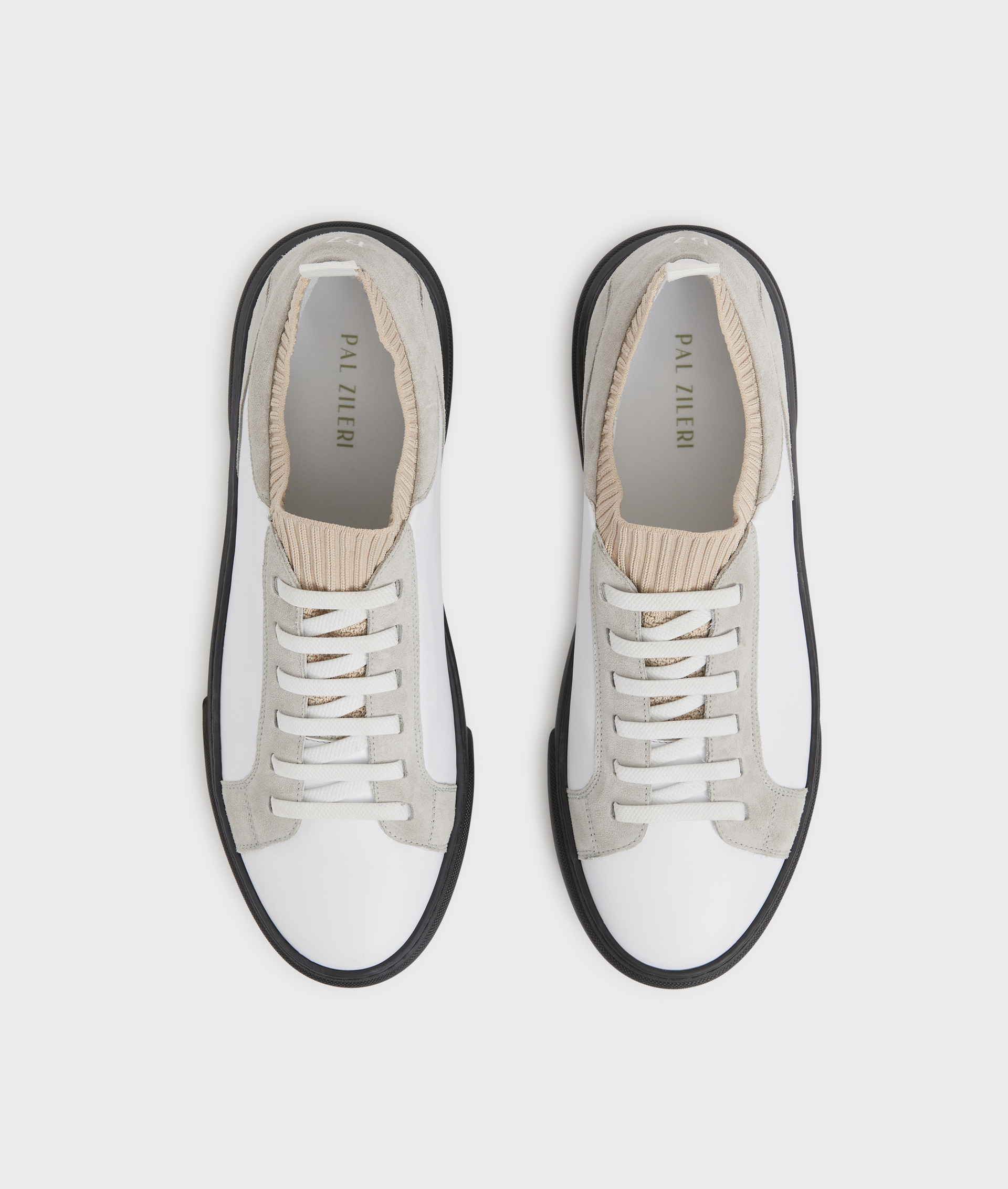 black calfskin sneakers with elastic sock - Footwear - Pal Zileri | Official Website