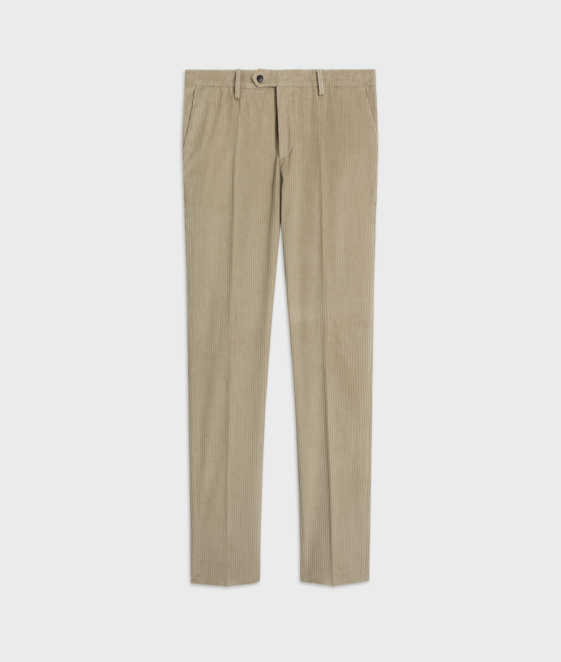 light brown flat front trousers regular fit in cotton - Trousers - Pal Zileri | Official Website
