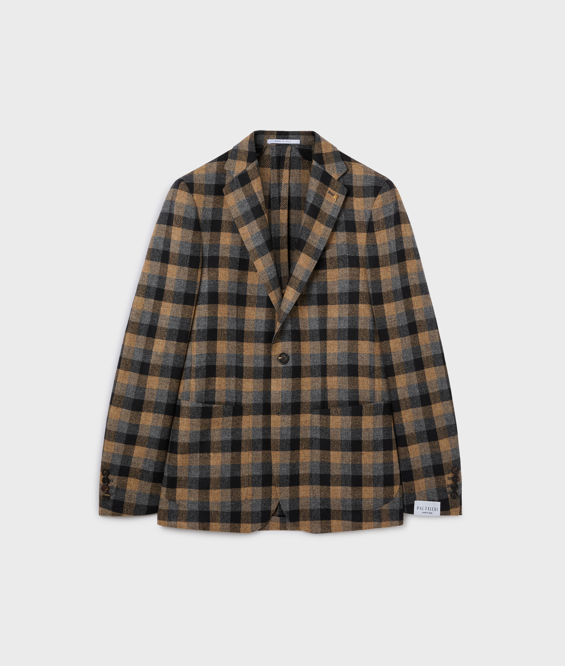 giacca monopetto brera regular fit in lana e cashmere marrone chiaro - Abiti e Giacche - Pal Zileri | Official Website
