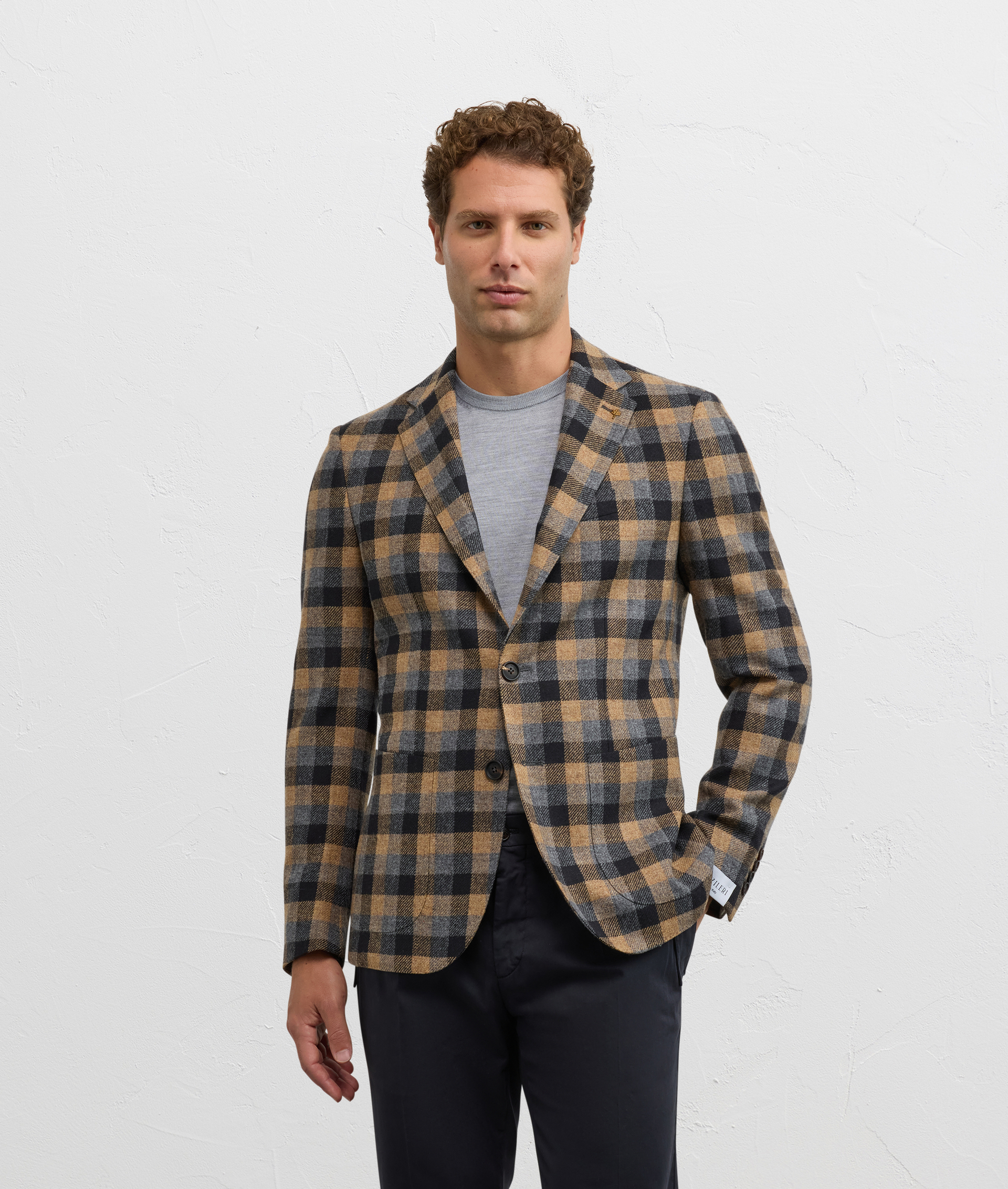 giacca monopetto brera regular fit in lana e cashmere marrone chiaro - Pal Zileri | Official Website