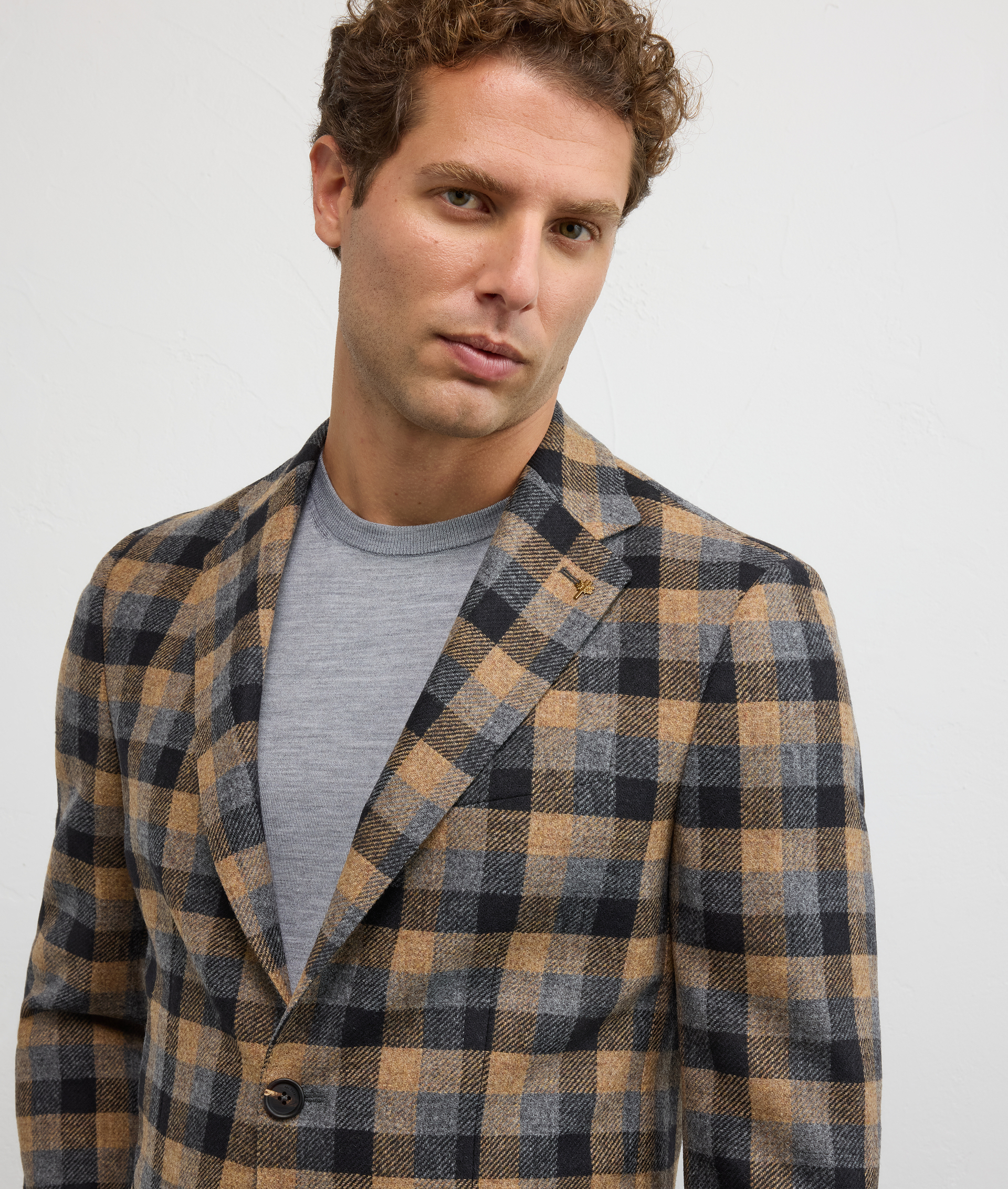 giacca monopetto brera regular fit in lana e cashmere marrone chiaro - Pal Zileri | Official Website