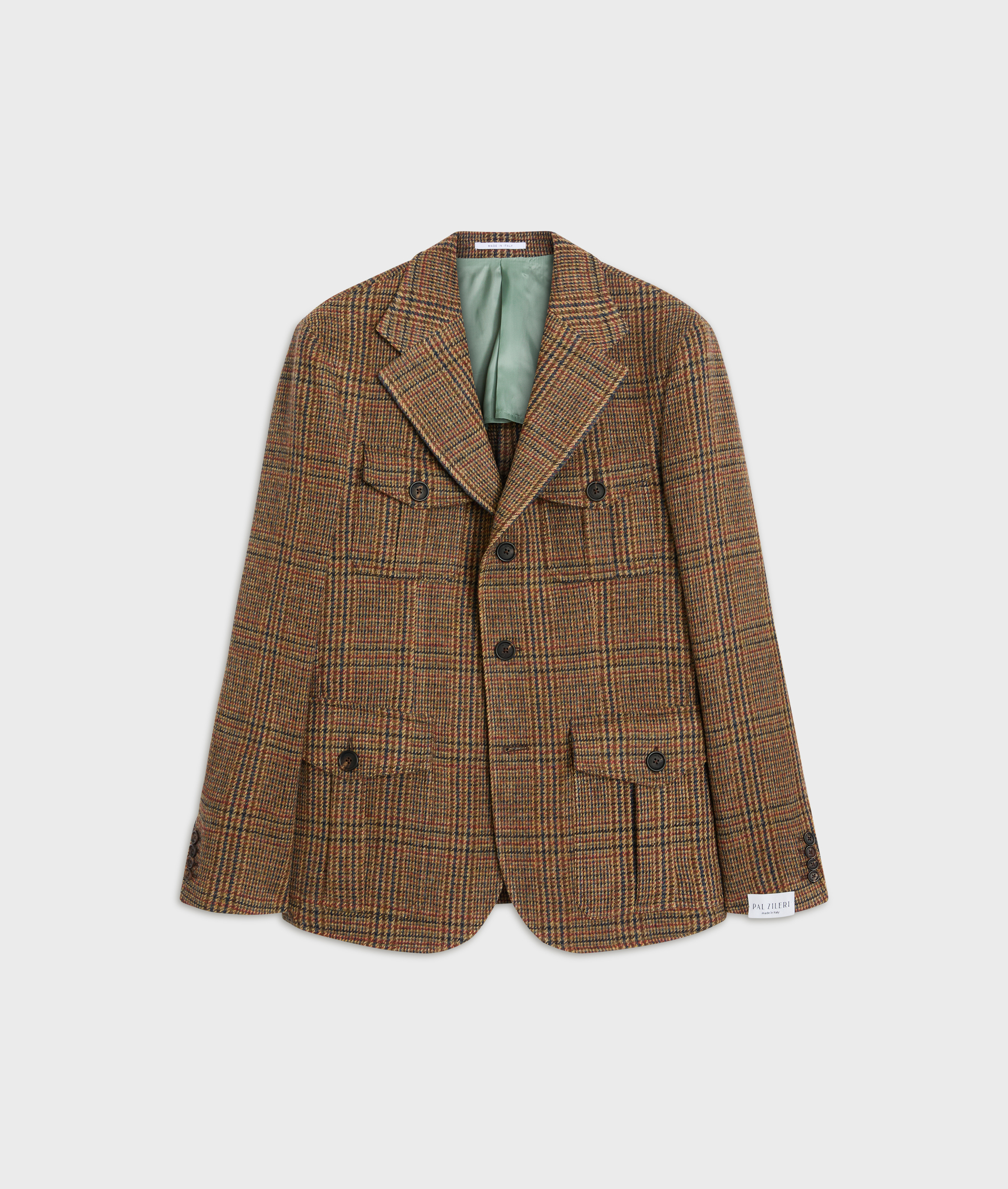 hunting jacket brera regular fit in lana marrone chiaro - Abiti e Giacche - Pal Zileri | Official Website