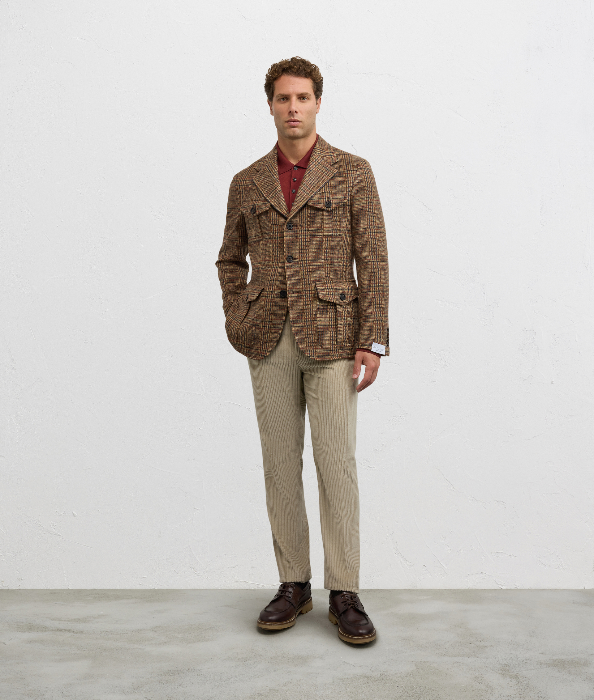 hunting jacket brera regular fit in lana marrone chiaro - Abiti e Giacche - Pal Zileri | Official Website