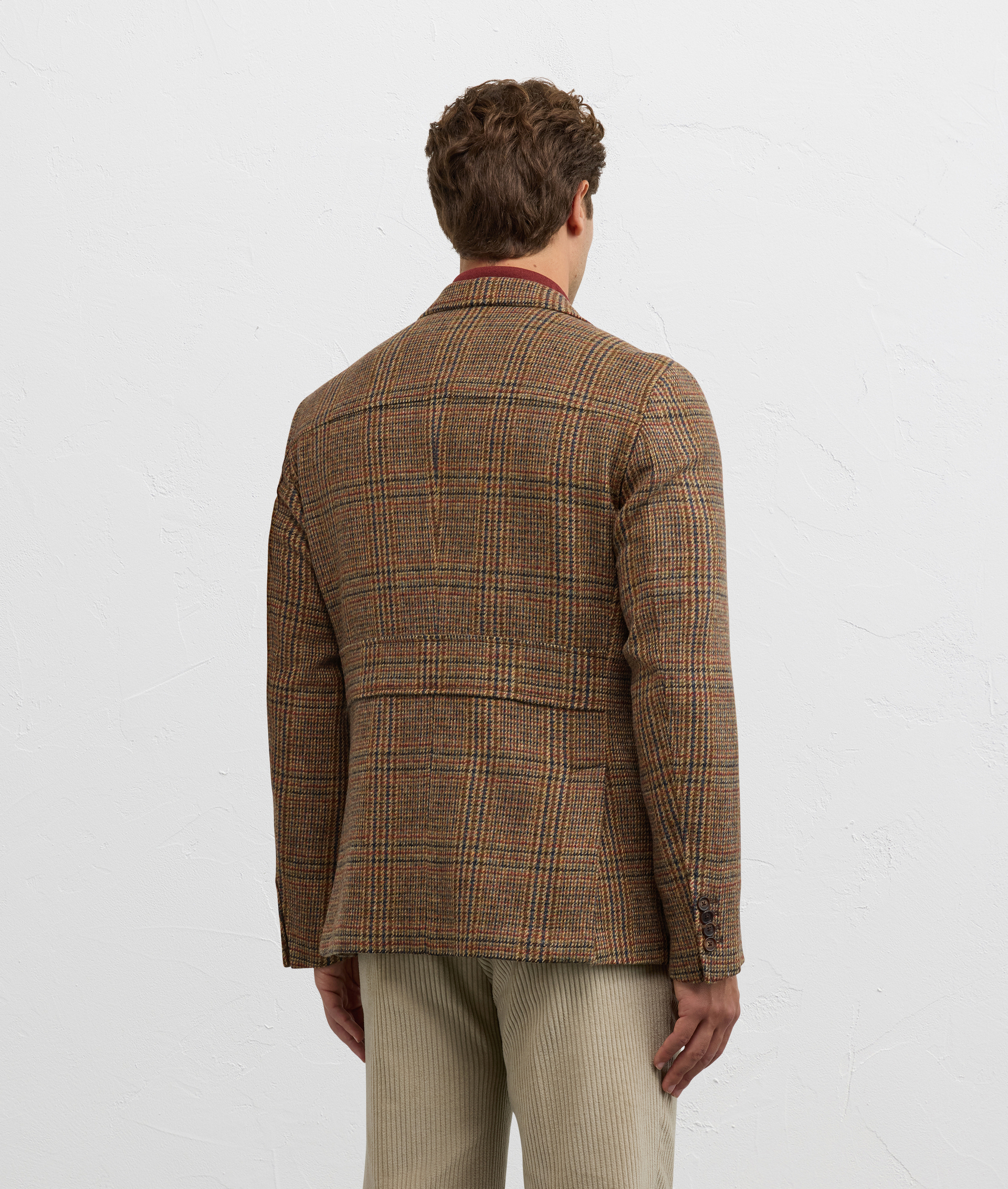 hunting jacket brera regular fit in lana marrone chiaro - Pal Zileri | Official Website
