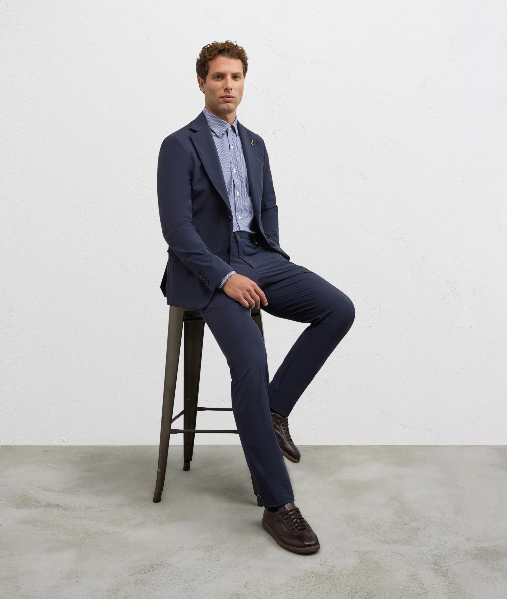 abito blu navy due pezzi linea active in lana vergine e cashmere - Abiti e Giacche - Pal Zileri | Official Website