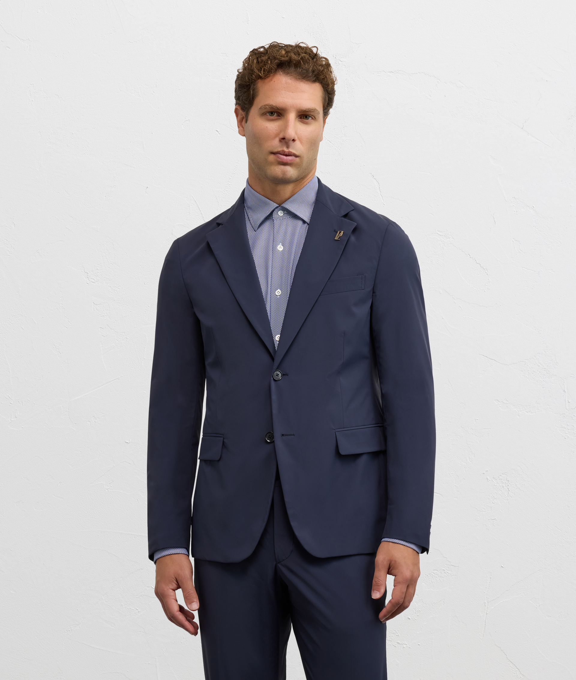 abito blu navy due pezzi linea active in lana vergine e cashmere - Pal Zileri | Official Website
