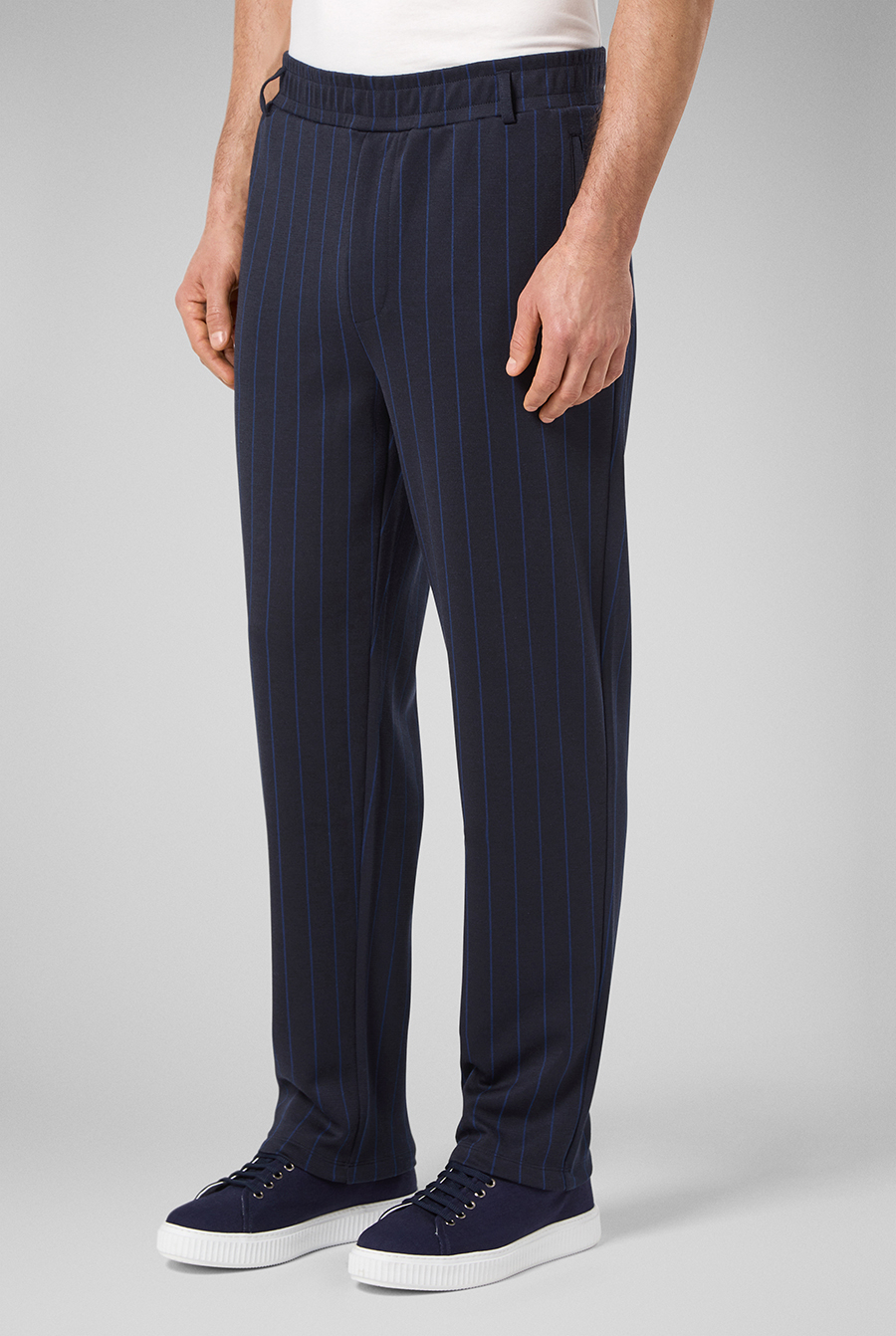 Pantaloni in felpa con motivo gessato | Pal Zileri
