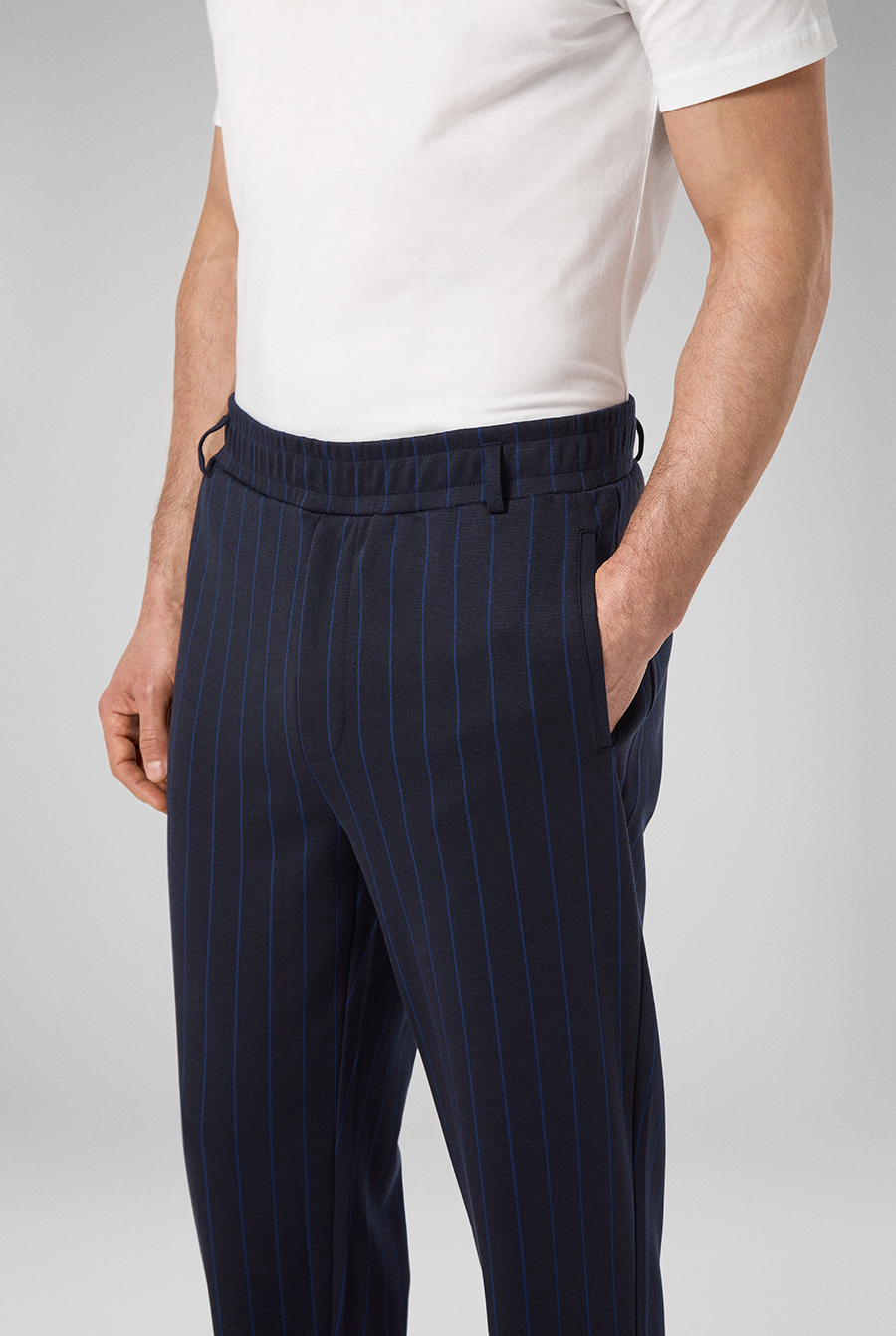 Pantaloni in felpa con motivo gessato | Pal Zileri