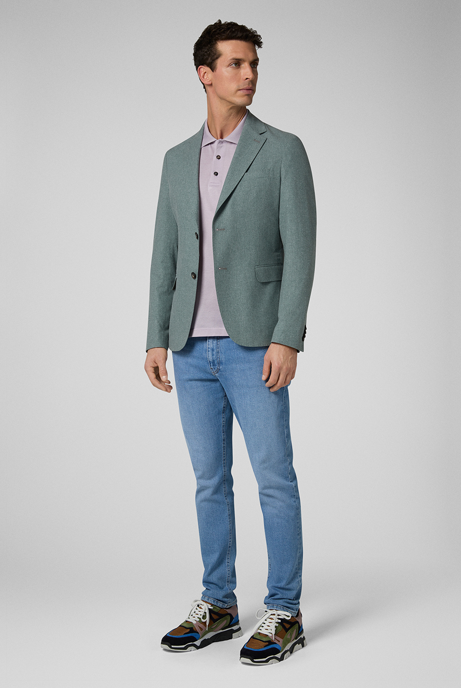 Blazer from the Effortless line entirely unlined and deconstructed in linen, nylon and viscose | Pal Zileri