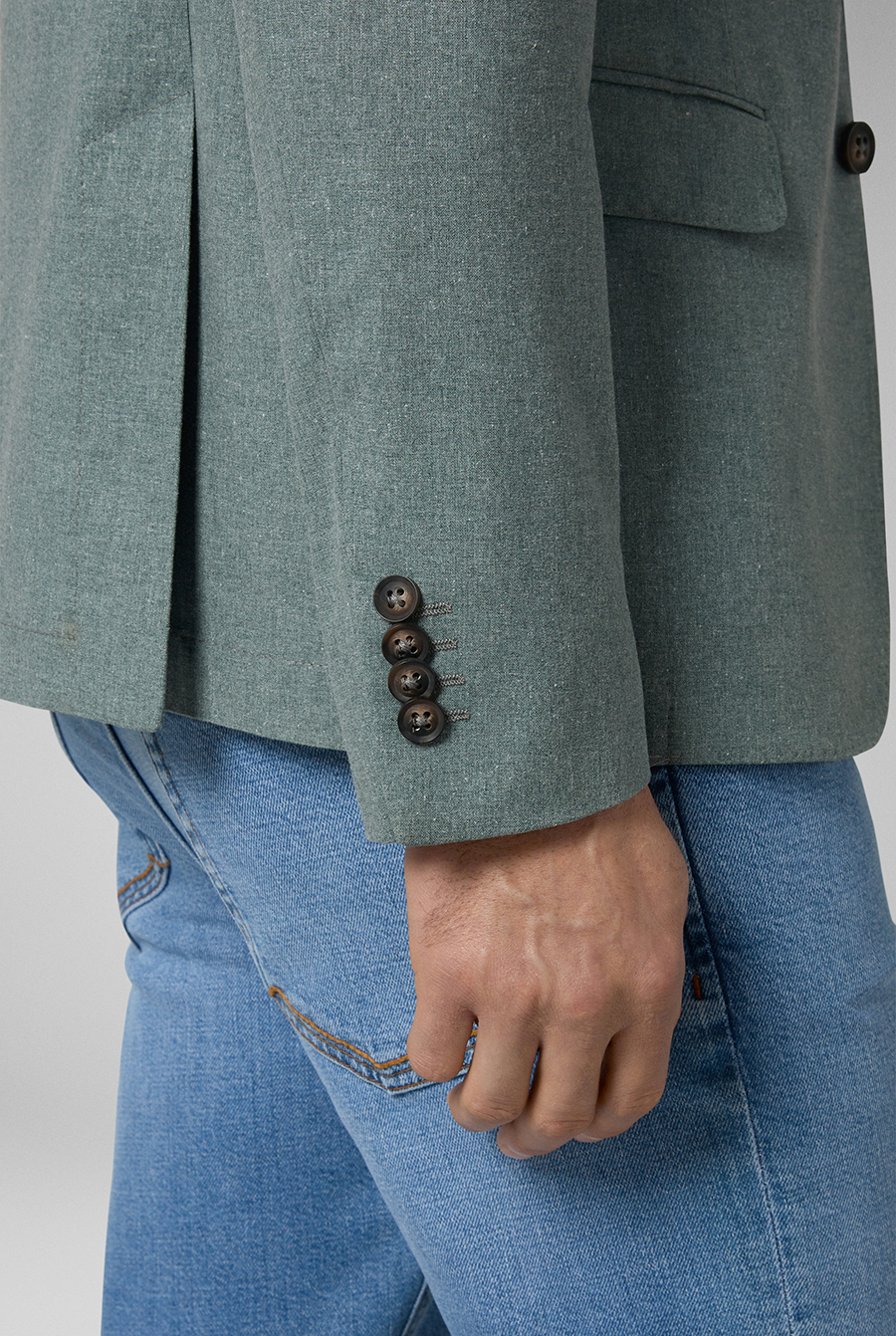 Blazer from the Effortless line entirely unlined and deconstructed in linen, nylon and viscose | Pal Zileri