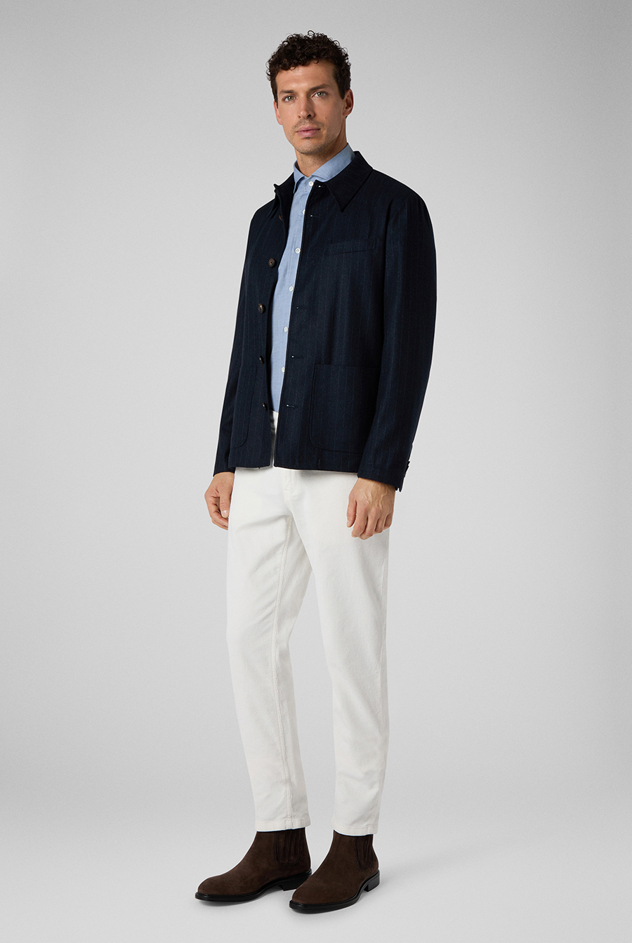 Pantaloni chino slim fit in velluto a coste | Pal Zileri