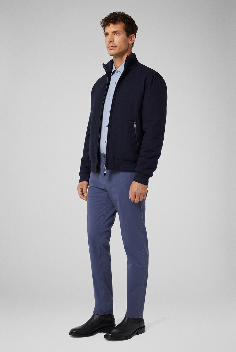 Bomber in knitted wool | Pal Zileri