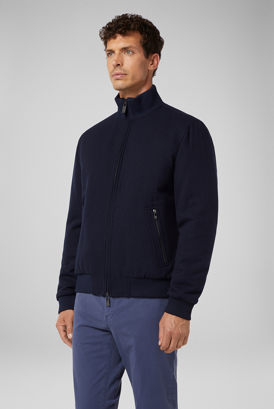 Bomber in knitted wool | Pal Zileri