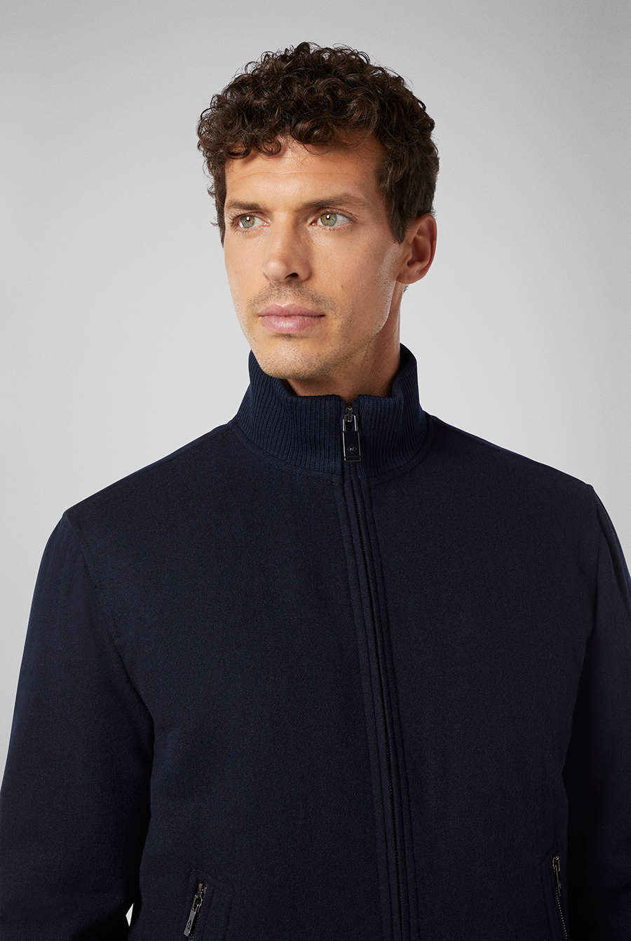 Bomber in knitted wool | Pal Zileri