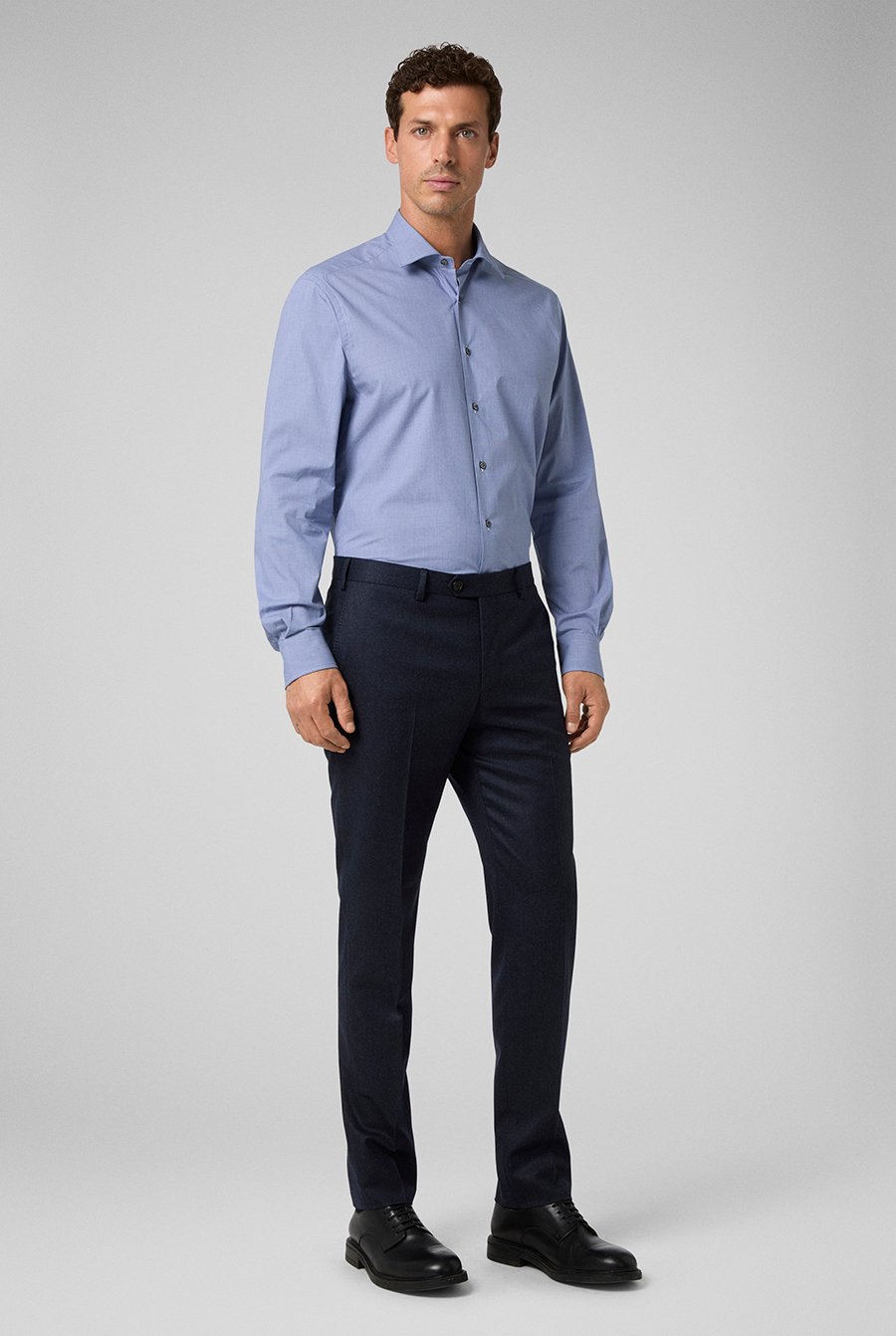 Camicia micro fantasia effetto denim | Pal Zileri